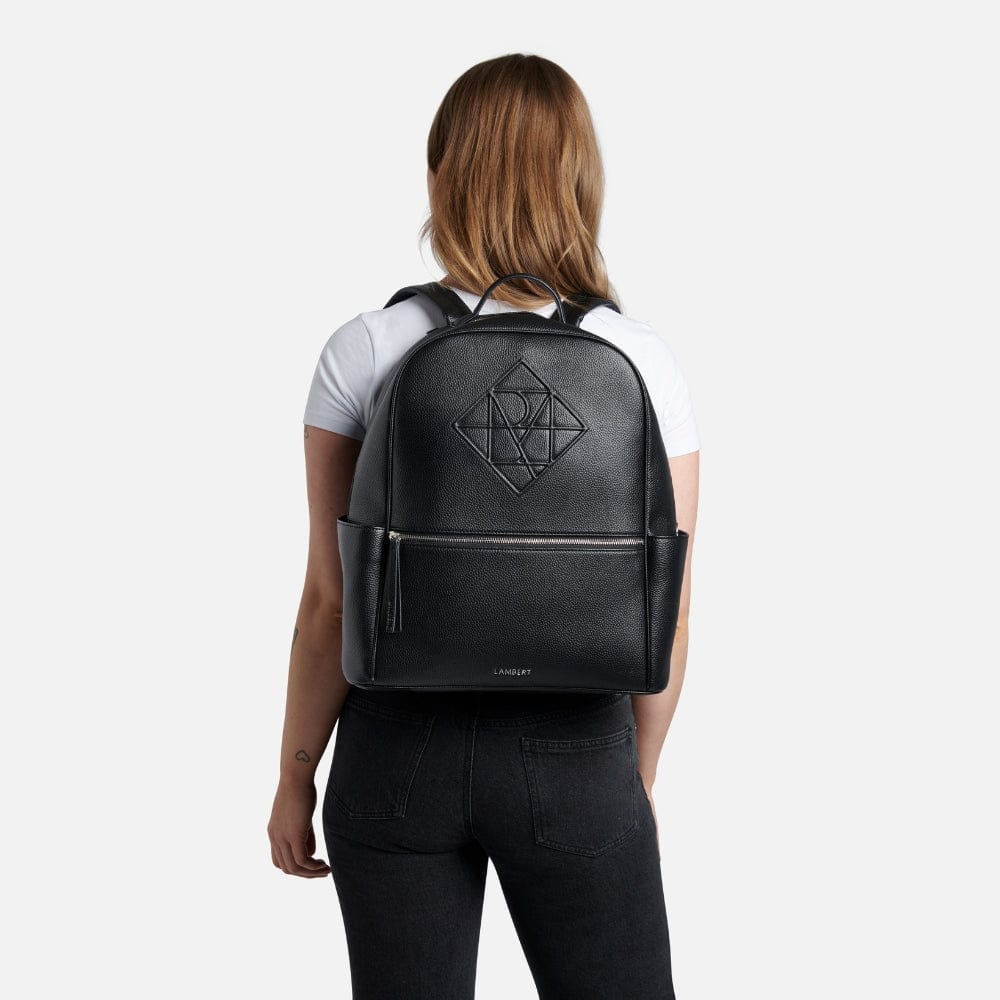 The Vicky - Recycled Black Vegan Leather Diaper Bag