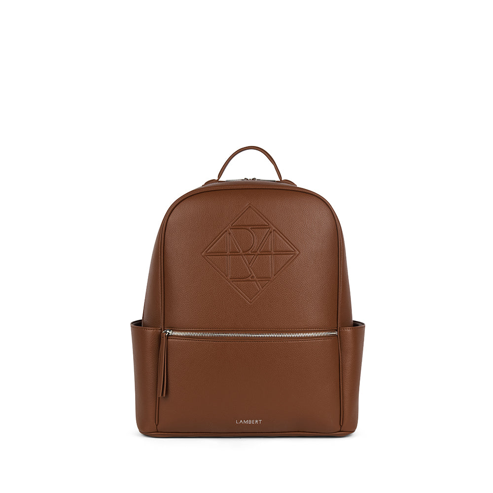 The Vicky - Hazelnut Maternity Backpack in Vegan Leather
