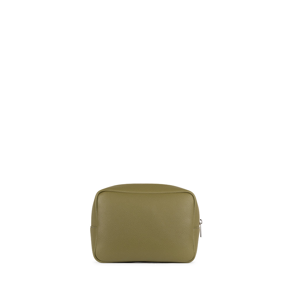 The Zoe - Olive Vegan Leather Pouch