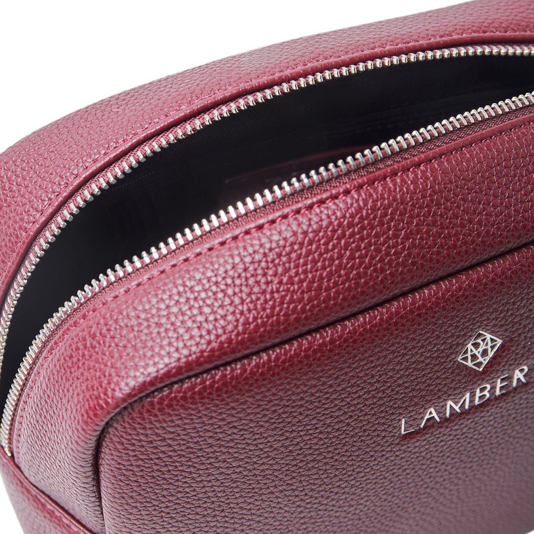 The Zoe - Cassis Vegan Leather Pouch