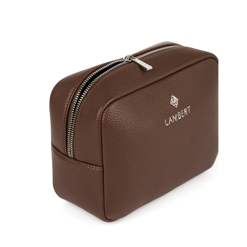 Zoe – Chocolate Recycled Vegan Leather Pouch