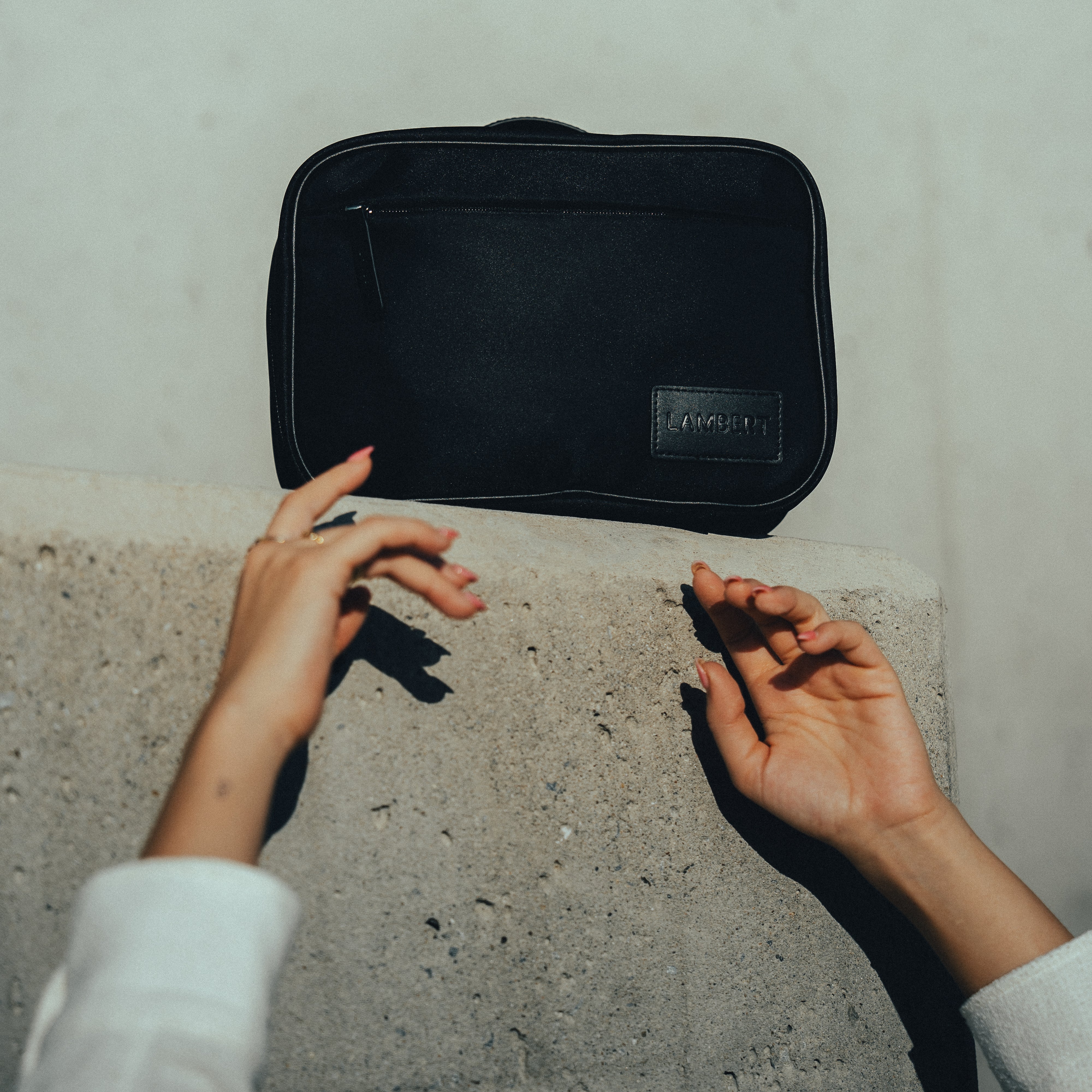 The Casey - Black Nylon Toiletry Bag – Lambert Design US LLC