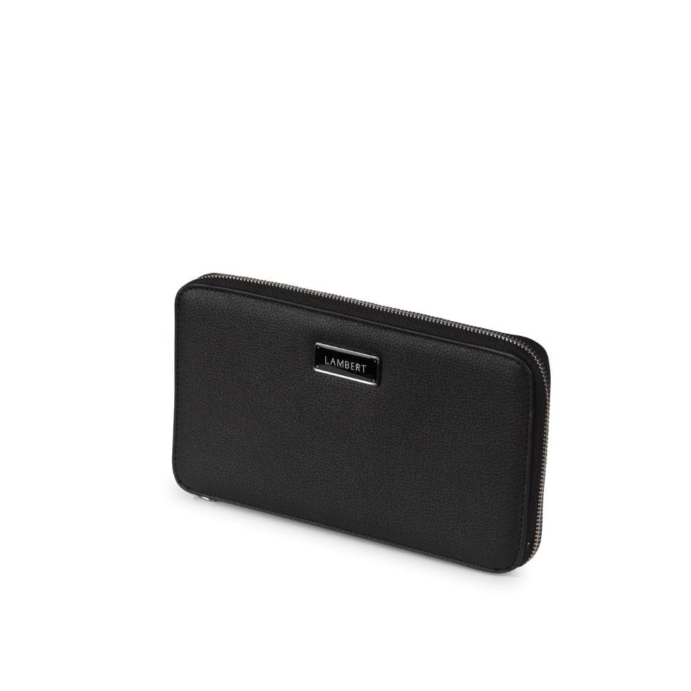 The Ines - Black Vegan Leather Family Passport Holder