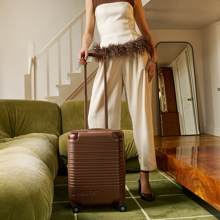 BOTTEGA VENETA ビジネストラベルバック キャリーケース通し 茶色 The Berlin - Sienna Extandable carry-on suitcase – Lambert Design