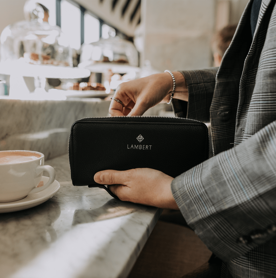 Le Meli - Recycled Black Vegan Leather Wallet
