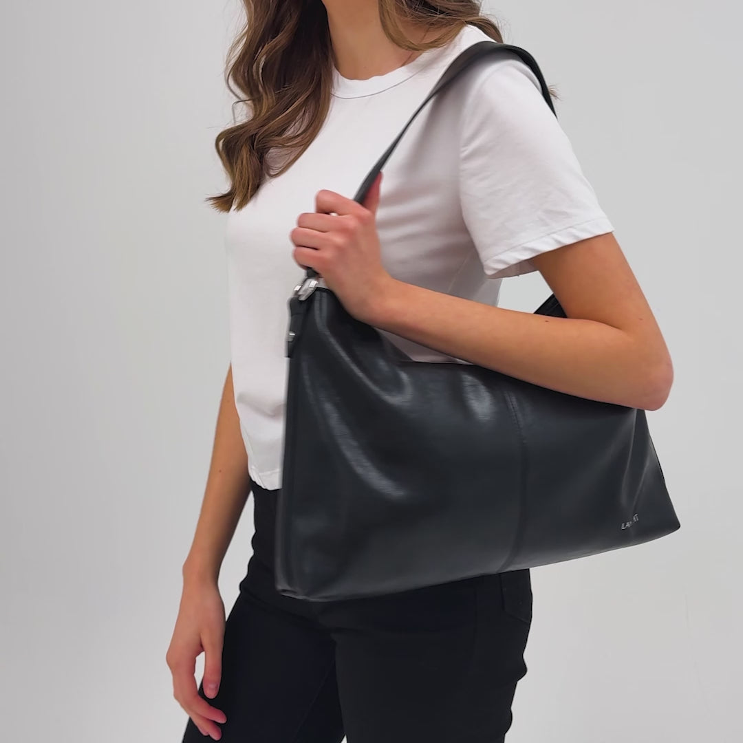 The Gianna – 2-in-1 Hazelnut Vegan Leather Shoulder Bag
